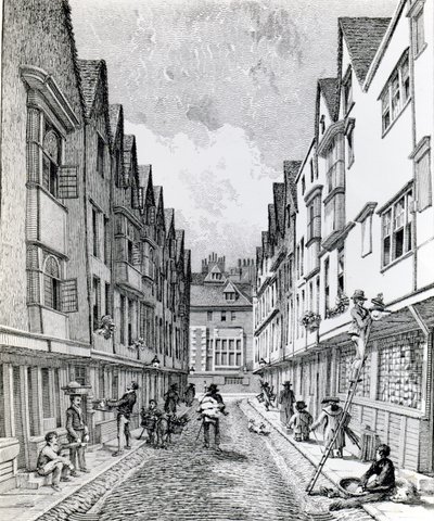Winchester Street, London Wall, Published 1814 by John Thomas Smith